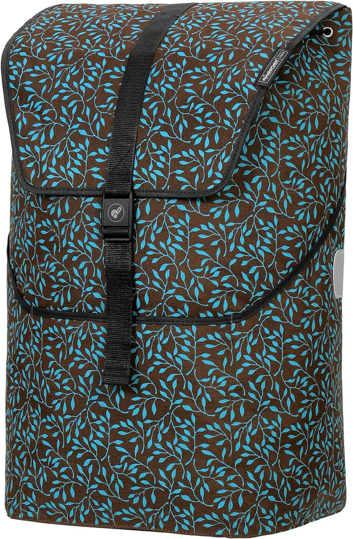 Andersen Shopper Quattro Stahl höhenverstellbar mit Rad Ø 15 und 20 cm und 46 Liter Tasche Imea blau