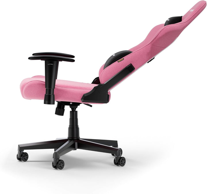 DXRacer Prince L Rosa Stoff das Orginal Gaming Stuhl, Schreibtischstuhl, Bürostuhle, Office Chair, D