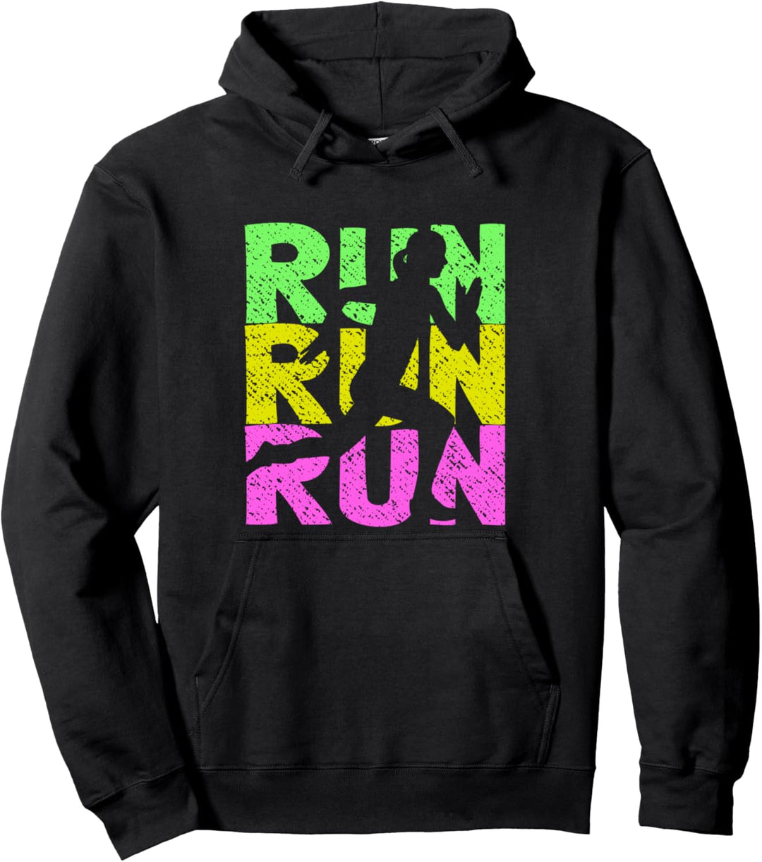 Laufen Läuferin Joggerin Sportlerin Joggen Pullover Hoodie