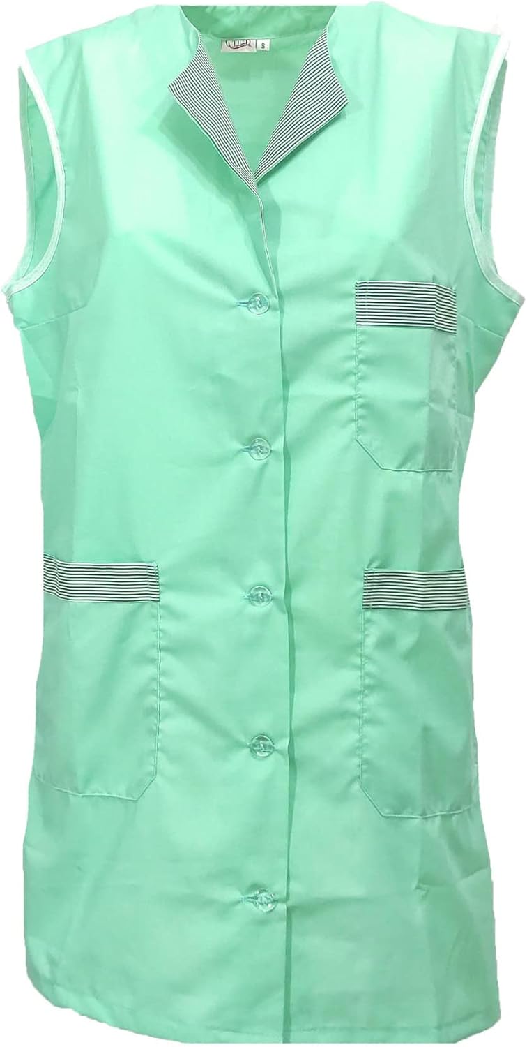 fratelliditalia.org Damen-Kittel Armloch Arbeit Schule Delikatessen Arbeiter Küche fuchsia XXL, fuch