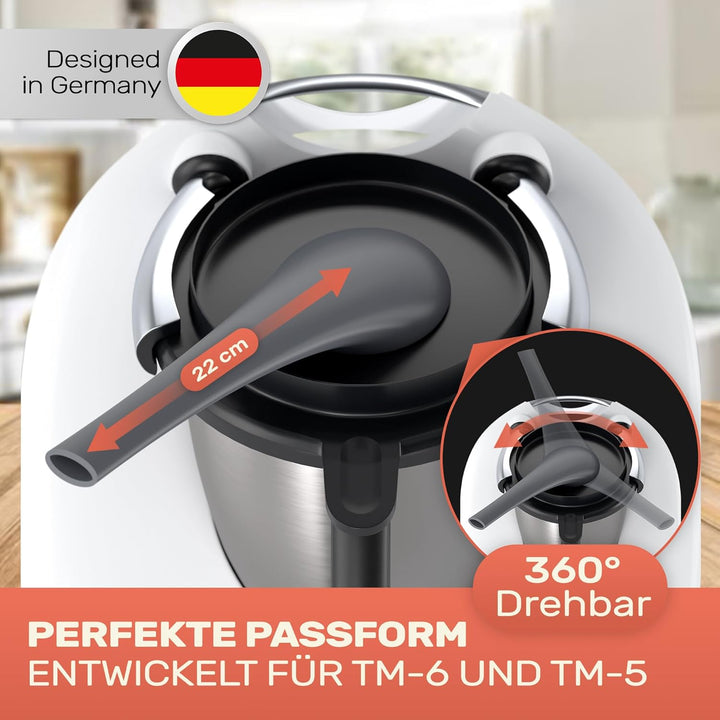 COOK MATES Dampfumleiter für Thermomix TM5 TM6 | EXTRA LANG | Dampfableiter für Hängeschränke Schutz