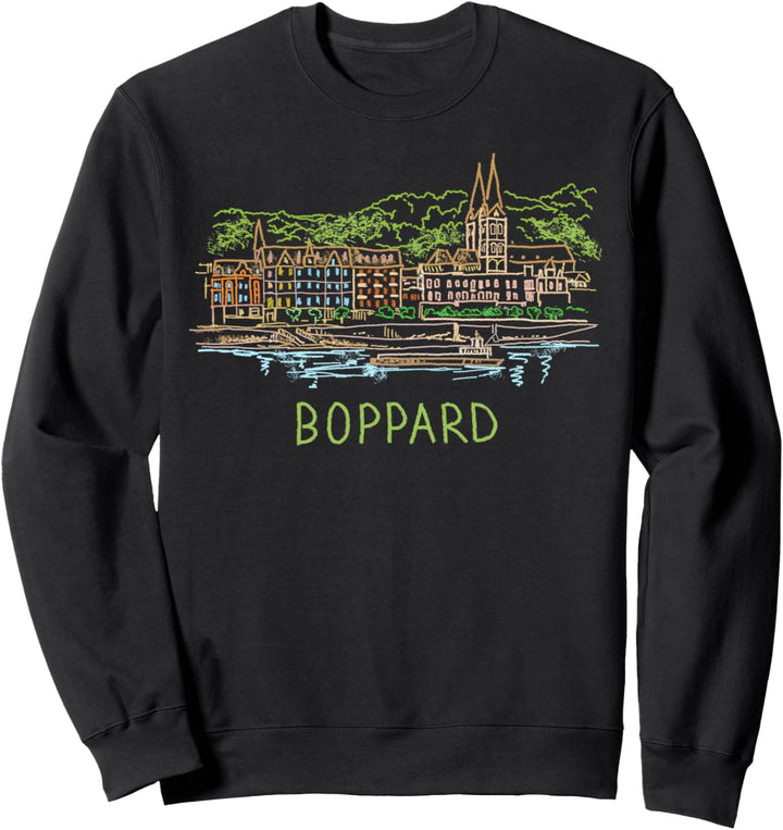 Boppard Deutschland Kunstgeschenk Männer Frauen Sweatshirt