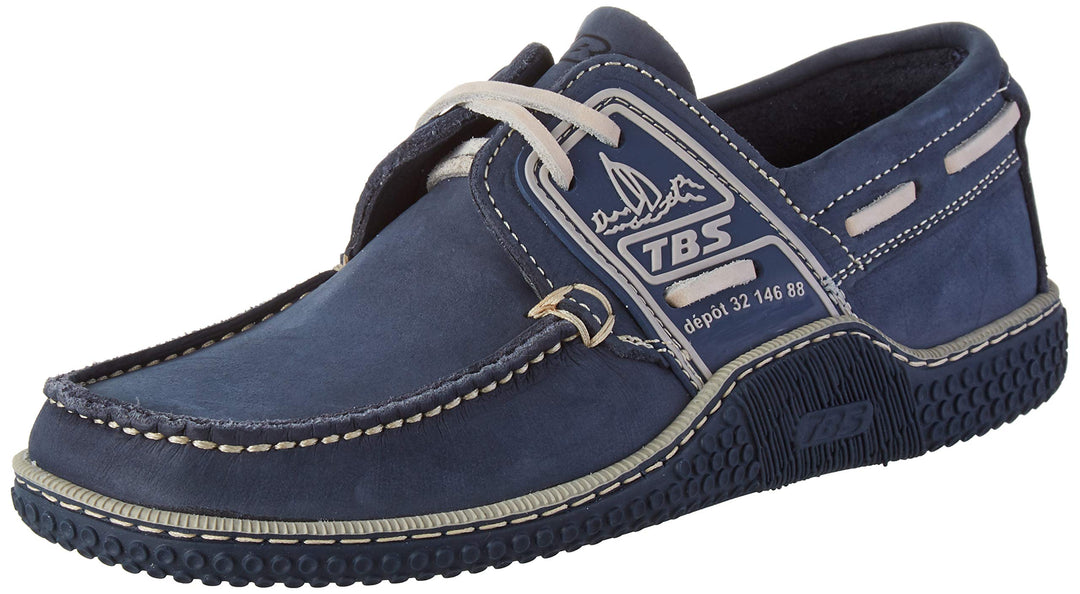 TBS Herren Globek Bootschuhe 40 EU Blau Navy Froment D8p02, 40 EU Blau Navy Froment D8p02