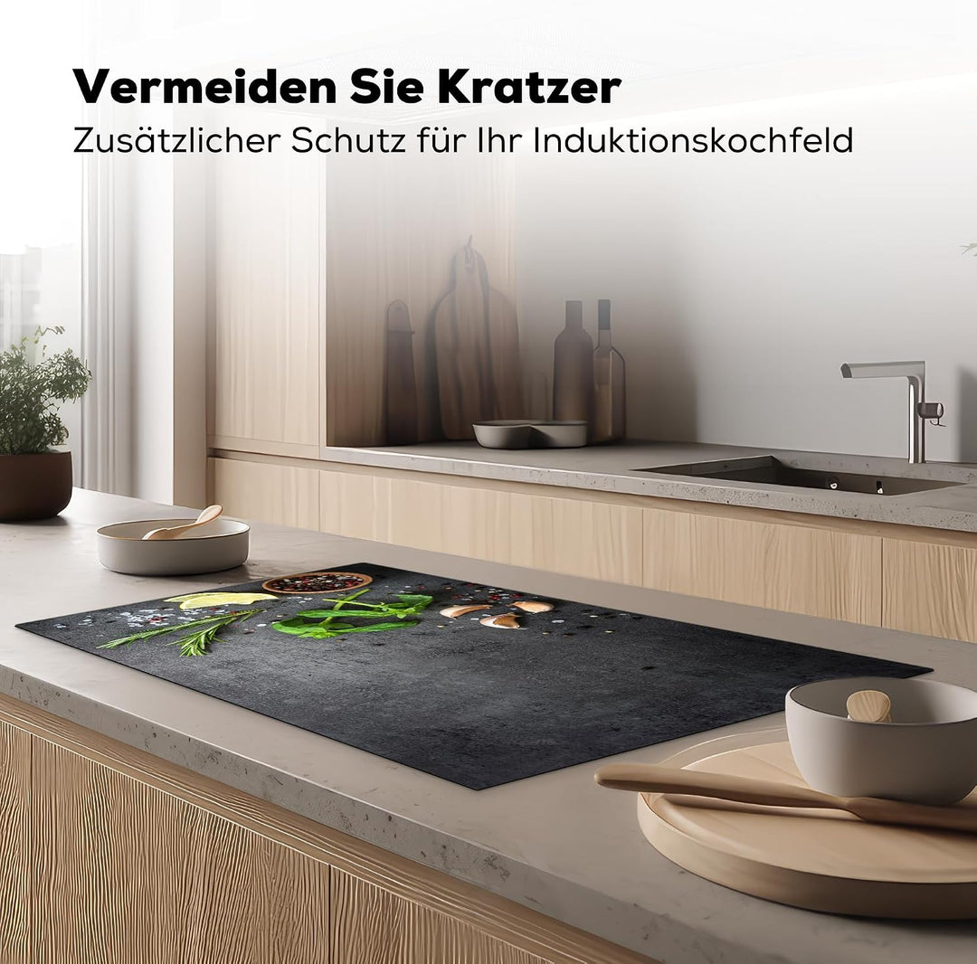 KitchenYeah© Herdabdeckplatte Einteilig Ceranfeld Abdeckplatte für Induktionsschutz Ceranfeldabdecku