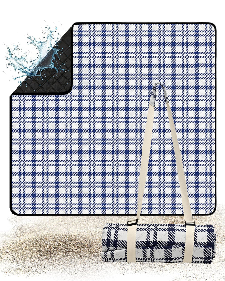 Picknickdecke 200x200 cm, Sandfest Stranddecke Wasserdicht Campingdecke, Waschbar Leichtgewicht mit