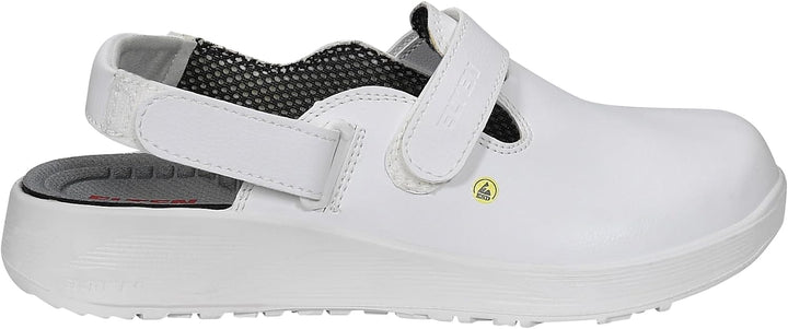 ELTEN Clog Michel White ESD OB, Herren, Textil, leicht, klassisch, Weiss, Grösse: 46 46 EU, 46 EU