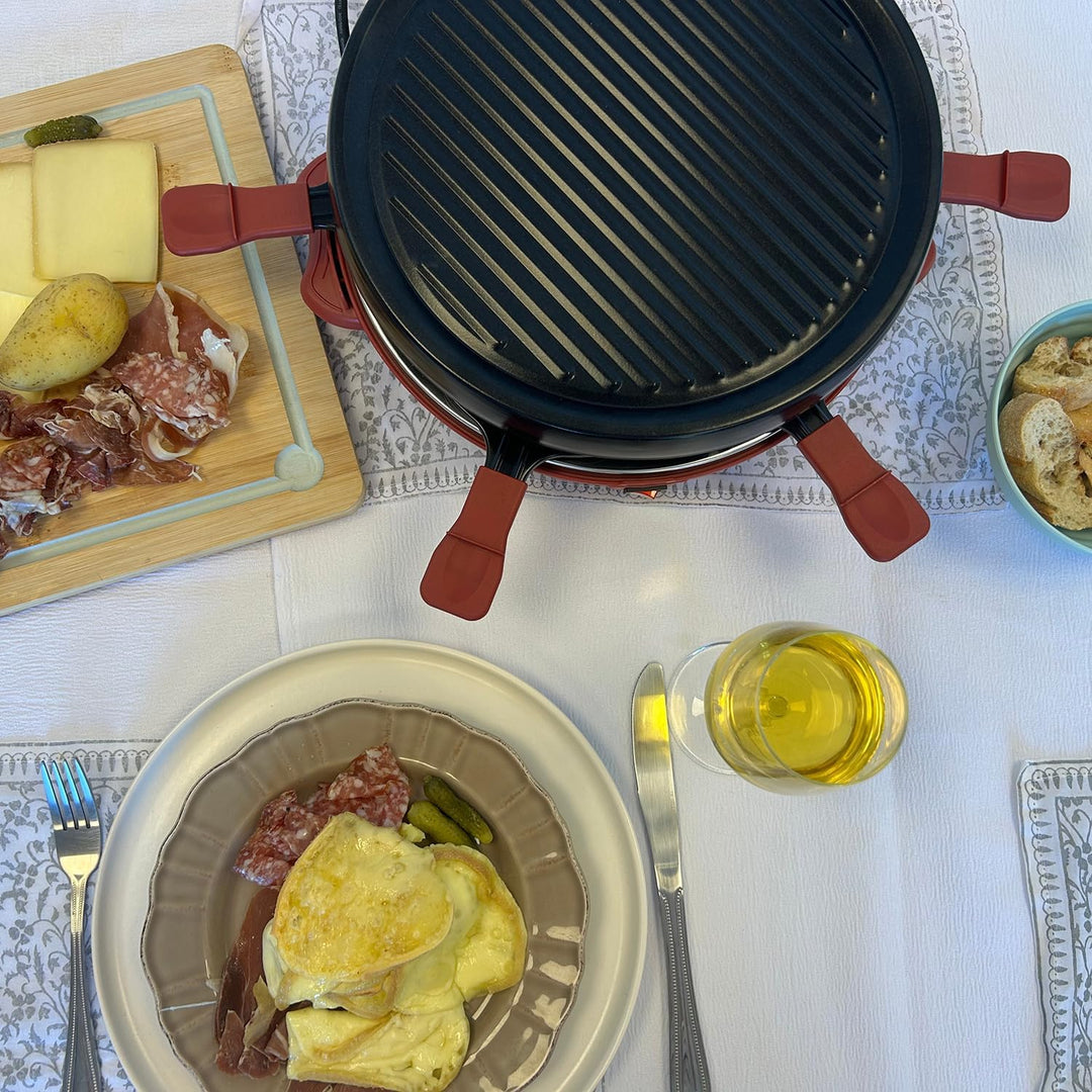LITTLE BALANCE 8947 Cheese &amp; Fun, Raclette Grill, 2-in-1, für bis zu 6 Personen, PFAS-frei, 800 W, C