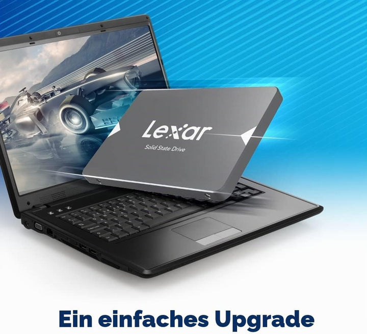 Lexar NS100 2,5" SATA III (6Gb/s) Interne SSD 1TB, Solid-State-Laufwerk, Bis zu 550 MB/s Lesen, für