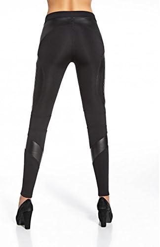 Bas Bleu Damen Leggings Schwarz Taille S, S Schwarz