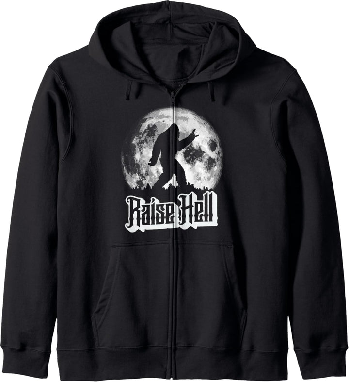 Raise Hell! Rock n' Roll Bigfoot Dude & Moon Kapuzenjacke