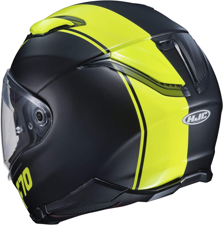 HJC Helmets Herren Nc Motorrad Helm, Schwarz/Gelb, M, M