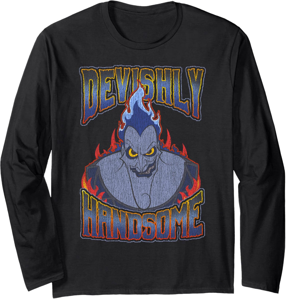 Disney Hercules Distressed Hades Handsome Langarmshirt