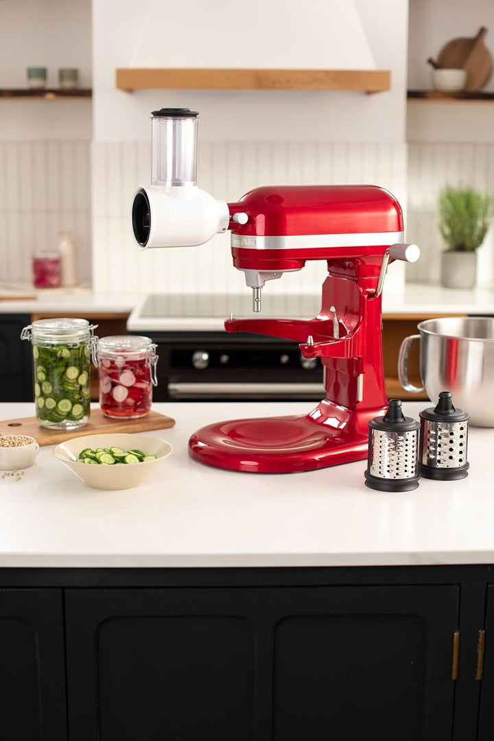 KitchenAid Raspel- und Reibenpaket für die KitchenAid Küchenmaschine, passend für den neuen Gemüsesc