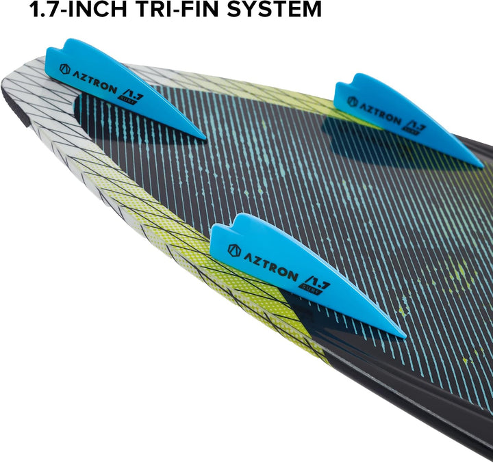 AZTRON Comet Evo, WAKESURF Unisex Erwachsene, schwarz/gelb, 160X52X2