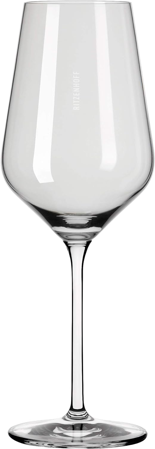 RITZENHOFF 3641002 Weissweinglas 300 ml – Serie Fjordlicht Nr. 2 – 2 Stück mit Farbverlauf Grey – Ma