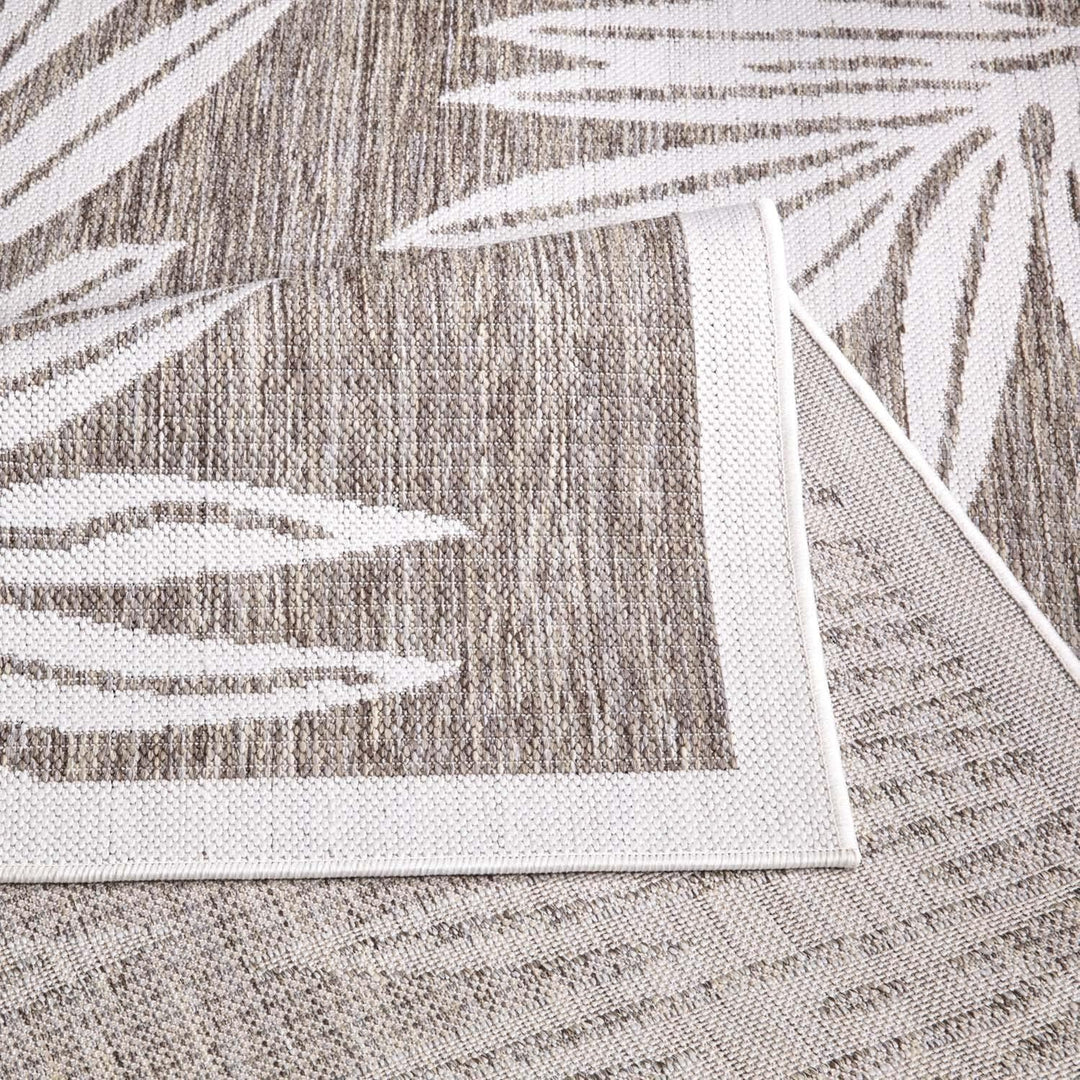 carpet city Outdoor-Teppich Wetterfest Balkon Terrassen - Beige in 160x230 cm - Deko Teppiche Aussen