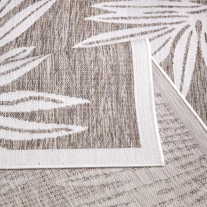 carpet city Outdoor-Teppich Wetterfest Balkon Terrassen - Beige in 160x230 cm - Deko Teppiche Aussen