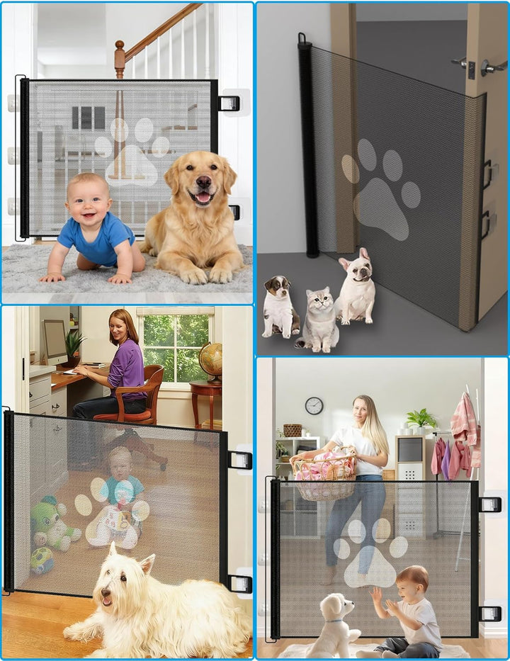 Treppenschutzgitter Ausziehbar für Babys, 0-130cm Treppenschutzgitter Türschutzgitter Ausziehbar Gee
