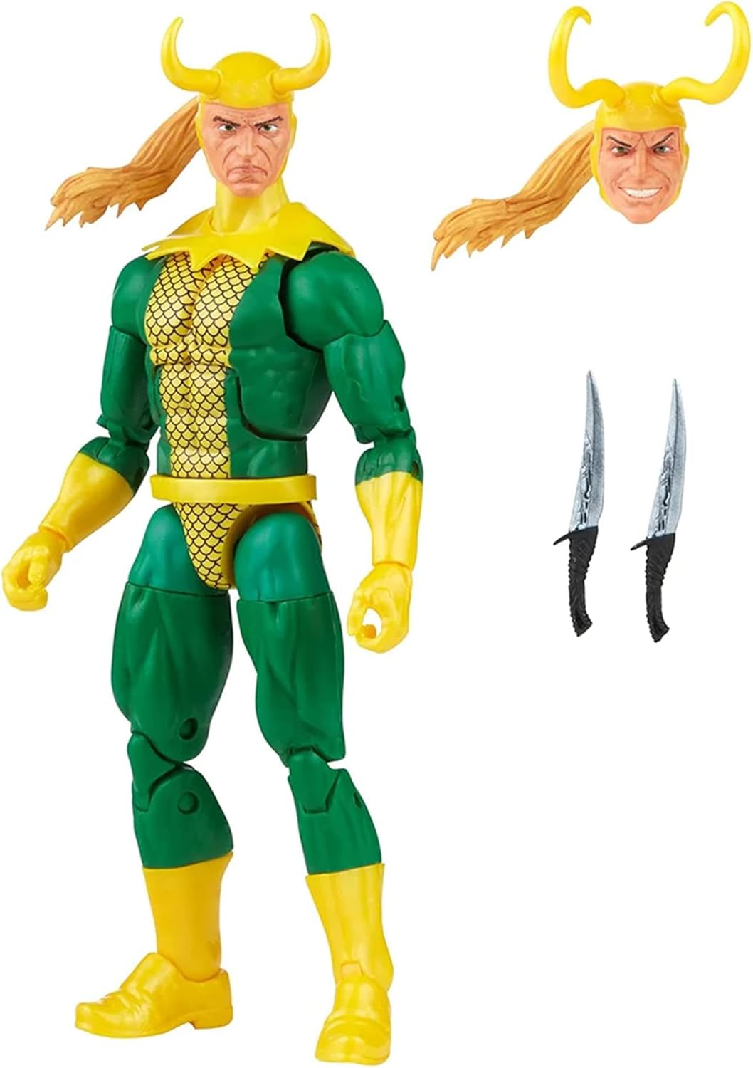 Marvel Legends Series Loki, Retroverpackung, 15 cm grosse Action-Figur, 3 Accessoires