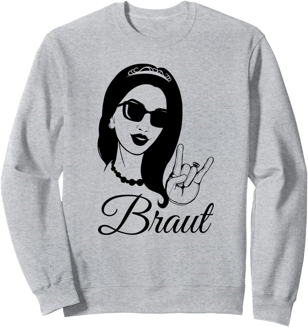 Heavy Metal Braut Shirt Junggesellinnen & Hochzeit Outfit Sweatshirt