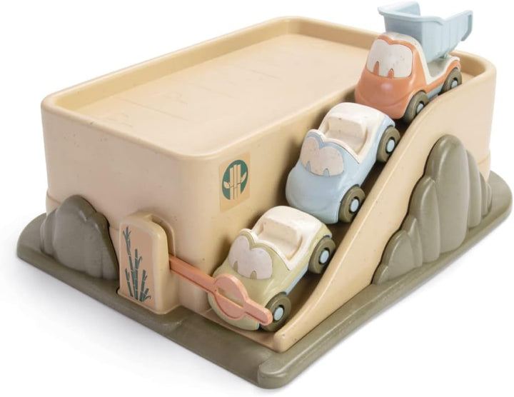 Dantoy Bio Garage with 3 Cars, Multicolour, 34.79 x 27.8 x 16.9 cm