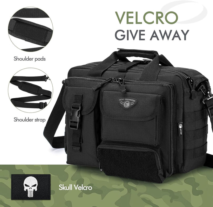 BAGZY Multifunktional Taktische Tasche Arbeitstasche Herren Militär Umhängetasche 14/15,6/19 Zoll La