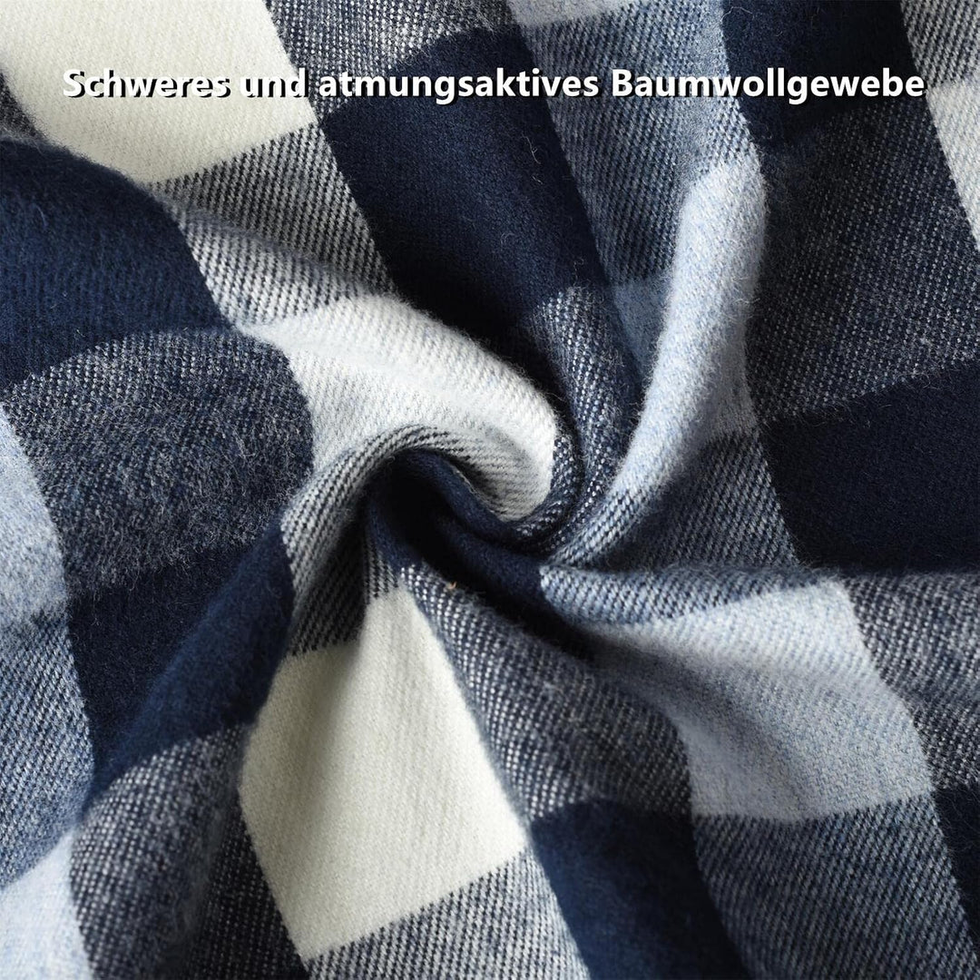 fuinloth Hemd Damen Kariert Trachtenbluse Plaid Langarmshirt Flanell Bluse Elegant Oberteile aus Bau