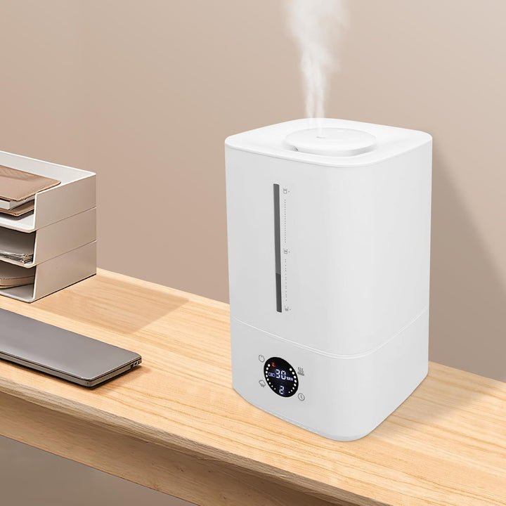 Luftbefeuchter 6L Heiss Kalt Nebel 20-40dB für Schlafzimmer Wohnzimmer | 2-in-1 Heiss Kalt Nebel - 4