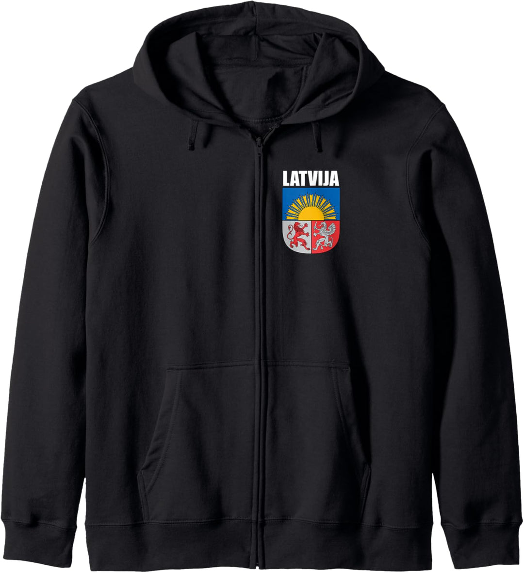 Latvija Latvian Coat Of Arms Souvenirs Republic Of Latvia Kapuzenjacke