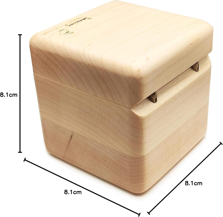 falado 18 Note Wind Up Solid Wood Ballerina Girl Music Box (Maple Wood), Maple Wood