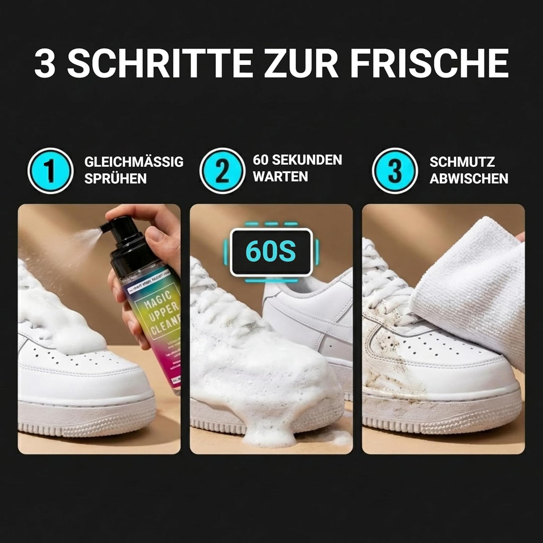 Bama Schuhputzset, Sneaker Reinigungsset, 1x Magic Midsole Cleaner 100ml + 1x Magic Upper Cleaner 15