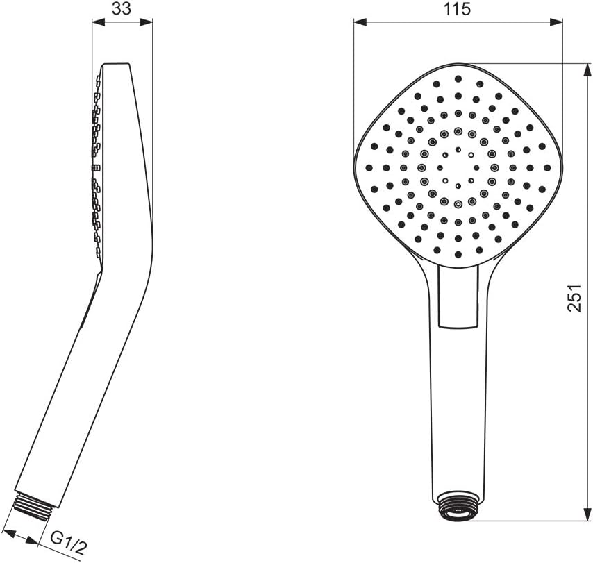 Ideal Standard B2238AA Idealrain Evo Brausekombination Aufputz Diamond S3 / Navigo-Umschaltung