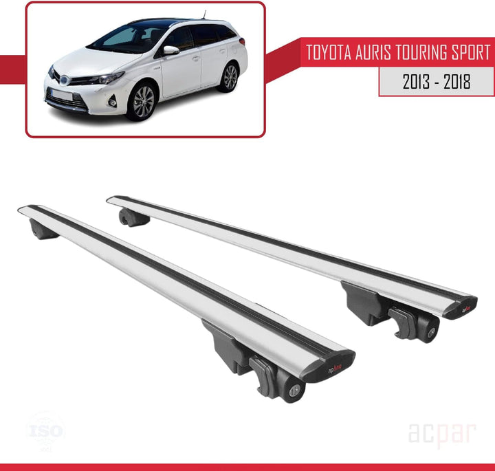 acpar Kompatibel mit Toyota Auris Touring Sport 2013-2023 Dachträger Hook Gepäckträger Relingträger