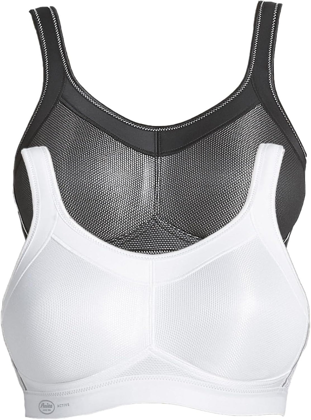 Anita 2er Sparpack Sport BH Momentum 5529 Gr. 65-105 A-H 65B Schwarz/Weiss, 65B Schwarz/Weiss