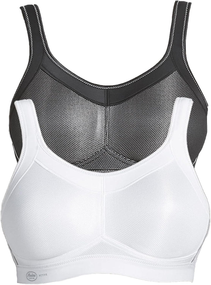 Anita 2er Sparpack Sport BH Momentum 5529 Gr. 65-105 A-H 65B Schwarz/Weiss, 65B Schwarz/Weiss