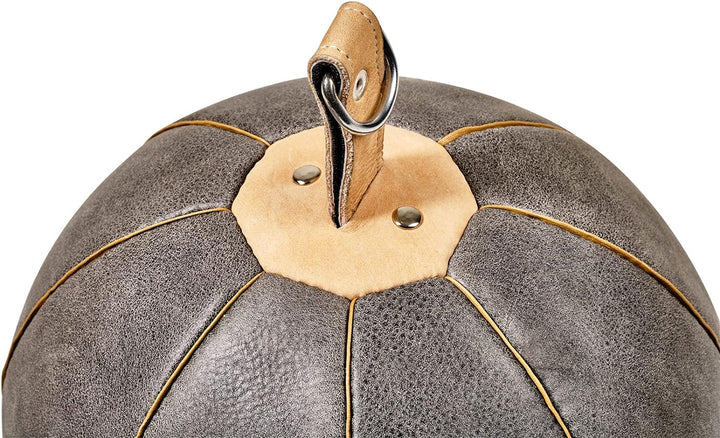 Bad Company Retro Doppelendball aus Rindsleder inkl. elastischen Spanngurten I 25 cm Durchmesser I B