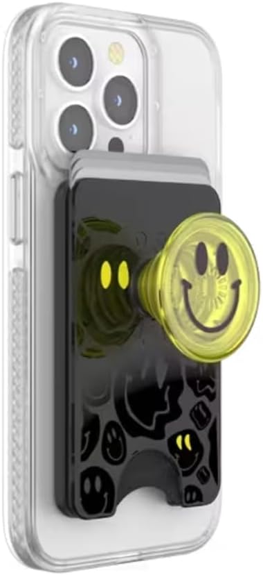 PopSockets: PopWallet+ für MagSafe - Inklusive Adapterring für MagSafe - Kartenhalter mit integriert