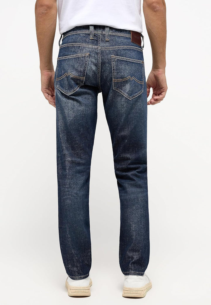 MUSTANG Herren Jeans Hose Oregon Tapered 28W / 32L Dark Rinse Used (593), 28W / 32L Dark Rinse Used