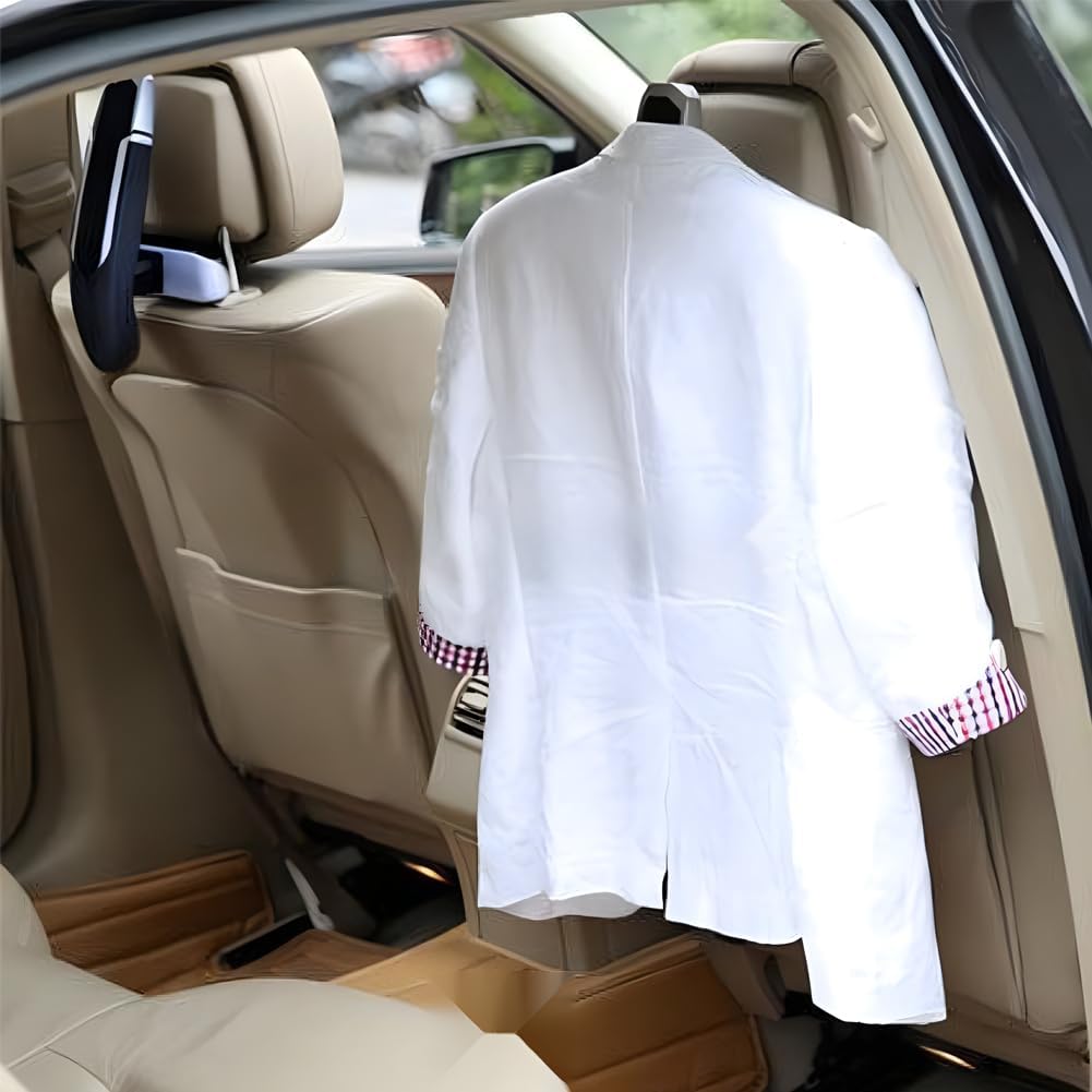 MOVKZACV Auto-Kleiderbügel, Auto-Rücksitz-Kopfstützen-Aufhänger für Mantel, Jacke, Anzug, Kleidung,