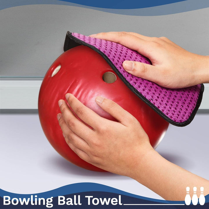 Aoriher Bowlingball-Handtuch, 20 x 20 cm, Shammy Pad, Rag, Bowling, Mikrofaser-Handtuch, leicht abwi