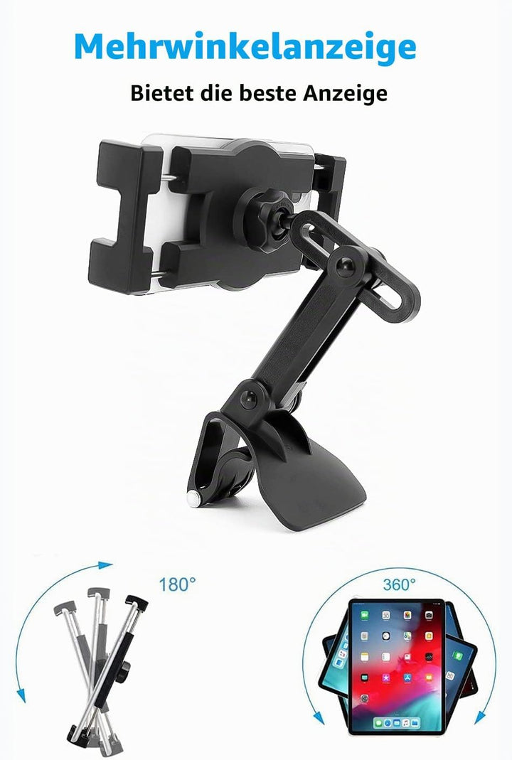 woleyi Armaturenbrett Clip Auto Handyhalterung, Universal KFZ Sonnenblende &amp; Rückspiegel Tablet Hand