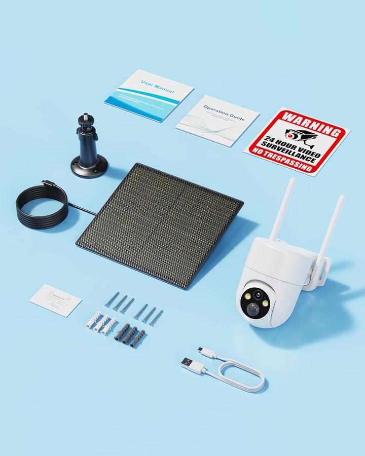 SEHMUA 3G/4G LTE Überwachungskamera Aussen mit SIM Karte, Solar IP Kamera ohne WLAN mit präziser Per