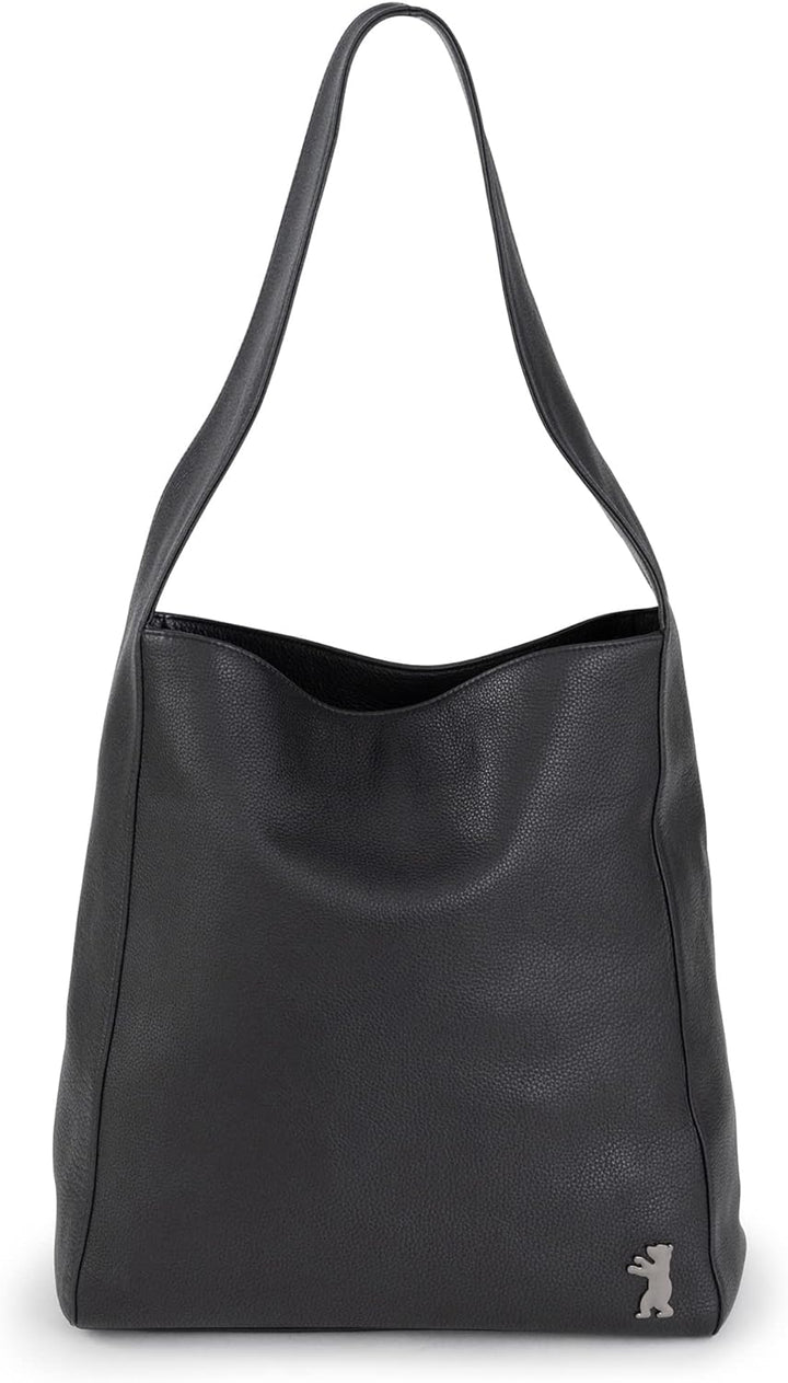 Berliner Bags Shopper Atlanta aus Leder, Damentasche Gross Umhängetasche Hobo Bag Schultertasche Tot