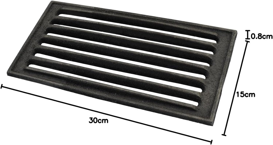 SEZAM 30 x 15 cm (29,7x14,7cm) Gussrost Ofenrost Ascherost Gussrost verschiedene Durchmesser, Kaminr