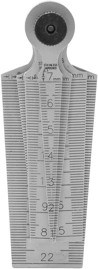 Fühlerlehre Edelstahl - Spaltlehre Kegellehre mit Schweisskegel Lineale Loch-Inspektionswerkzeug Loc