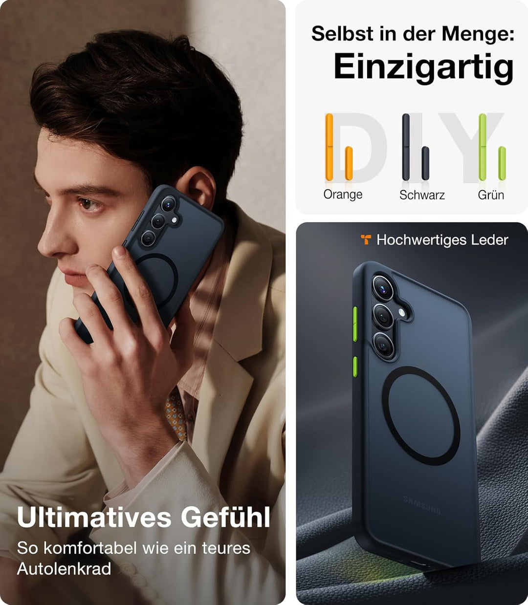 TORRAS für Samsung Galaxy S24 Plus Hülle für MagSafe [TOP Militärschutz & Magnetkraft] Samsung S24 P