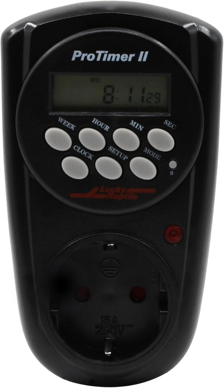 Lucky Reptile Pro Timer II - Sekunden Zeitschaltuhr mit Intervallsteuerung - Digitale Zeitschaltuhr