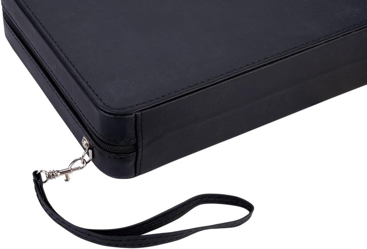 Engelhart- 250502 – Reisetasche Backgammon-Reisespiel 9 Zoll grün rot weiss, 9 Zoll Grün Rot Weiss