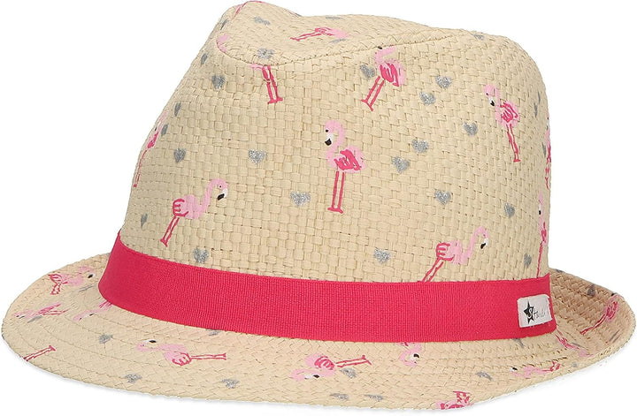 Sterntaler Mädchen Kinderstrohhut Flamingo Hut 45 sand, 45 sand