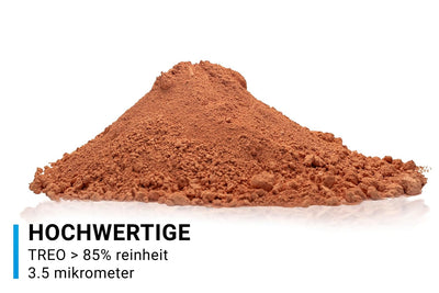 Glass Polish 90010 Cerium Oxide, Ceroxid Glaspolierlösung, Glas Polierpulver | 1 kg